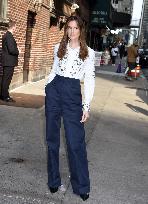 Allison Williams At Stephen Colbert - NYC