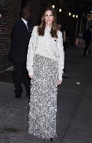 Allison Williams At Stephen Colbert - NYC
