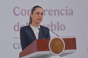 Mexico’s President Claudia Sheinbaum Holds Briefing Conference - Mexico