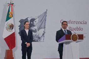 Mexico’s President Claudia Sheinbaum Holds Briefing Conference - Mexico