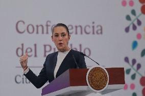 Mexico’s President Claudia Sheinbaum Holds Briefing Conference - Mexico