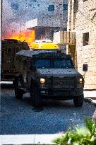 Nablus Israeli Soldiers Explode Blacksmith Shop - West Bank