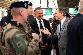 Bruno Retailleau at Gare du Nord Against Illegal Immigration - Paris