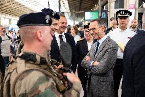 Bruno Retailleau at Gare du Nord Against Illegal Immigration - Paris