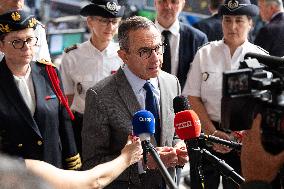 Bruno Retailleau at Gare du Nord Against Illegal Immigration - Paris