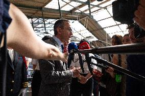 Bruno Retailleau at Gare du Nord Against Illegal Immigration - Paris
