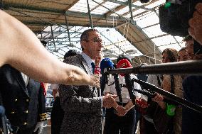 Bruno Retailleau at Gare du Nord Against Illegal Immigration - Paris