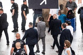 Bruno Retailleau at Gare du Nord Against Illegal Immigration - Paris
