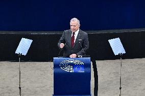 King Abdullah II At European Parliament - Strasbourg