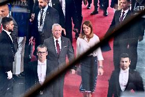 King Abdullah II At European Parliament - Strasbourg