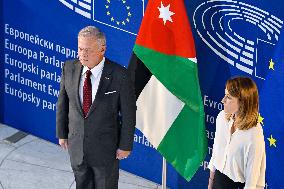 King Abdullah II At European Parliament - Strasbourg