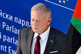 King Abdullah II At European Parliament - Strasbourg