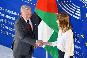 King Abdullah II At European Parliament - Strasbourg