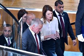 King Abdullah II At European Parliament - Strasbourg