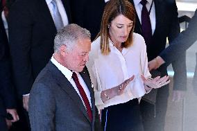King Abdullah II At European Parliament - Strasbourg