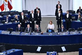 King Abdullah II At European Parliament - Strasbourg