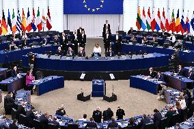 King Abdullah II At European Parliament - Strasbourg