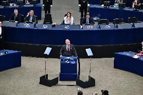 King Abdullah II At European Parliament - Strasbourg
