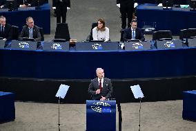 King Abdullah II At European Parliament - Strasbourg