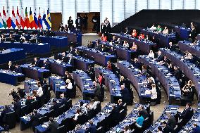 King Abdullah II At European Parliament - Strasbourg
