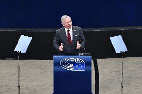 King Abdullah II At European Parliament - Strasbourg