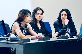 France Insoumise Holds Press Conference at European Parliament - Strasbourg