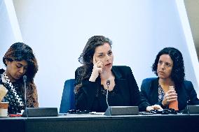 France Insoumise Holds Press Conference at European Parliament - Strasbourg