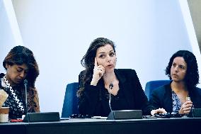 France Insoumise Holds Press Conference at European Parliament - Strasbourg