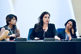 France Insoumise Holds Press Conference at European Parliament - Strasbourg