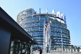 The European Parliament in Strasbourg during the parliamentary session