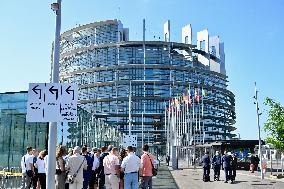 The European Parliament in Strasbourg during the parliamentary session