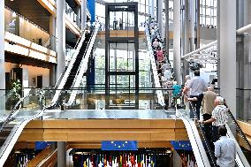 The European Parliament in Strasbourg during the parliamentary session