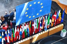 The European Parliament in Strasbourg during the parliamentary session
