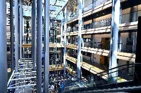 The European Parliament in Strasbourg during the parliamentary session