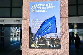 The European Parliament in Strasbourg during the parliamentary session