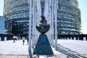 The European Parliament in Strasbourg during the parliamentary session