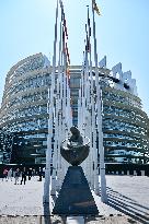The European Parliament in Strasbourg during the parliamentary session