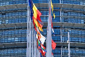 The European Parliament in Strasbourg during the parliamentary session