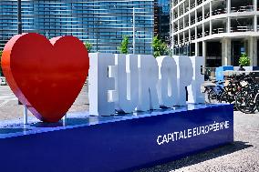The European Parliament in Strasbourg during the parliamentary session