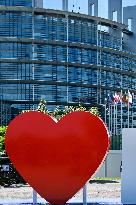 The European Parliament in Strasbourg during the parliamentary session
