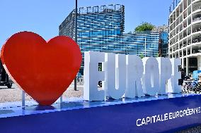 The European Parliament in Strasbourg during the parliamentary session