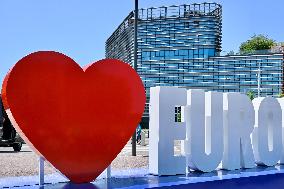 The European Parliament in Strasbourg during the parliamentary session