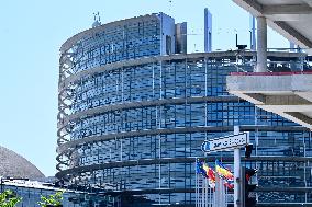 The European Parliament in Strasbourg during the parliamentary session