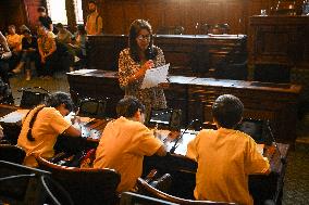 Tour de France dictation at the City Hall in Paris - FA