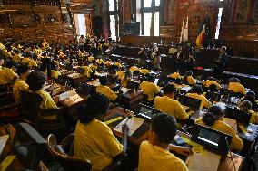 Tour de France dictation at the City Hall in Paris - FA