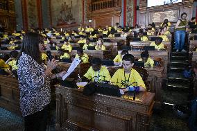 Tour de France dictation at the City Hall in Paris - FA
