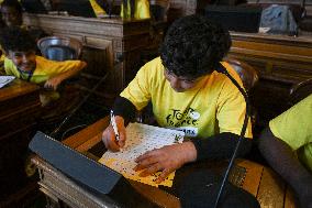 Tour de France dictation at the City Hall in Paris - FA