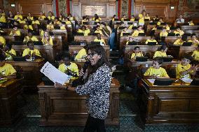 Tour de France dictation at the City Hall in Paris - FA