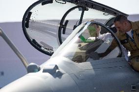 Marine Le Pen and Jordan Bardella Visits the International Paris Air Show - Le Bourget