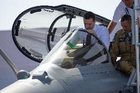 Marine Le Pen and Jordan Bardella Visits the International Paris Air Show - Le Bourget